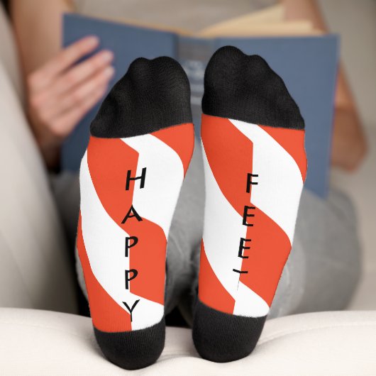 Happy Feet Candy Cane Socks Sokken (Onderkant)