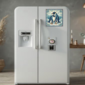 Happy Feet Penguin Ice Bird Couple Snow Glacier Magneet