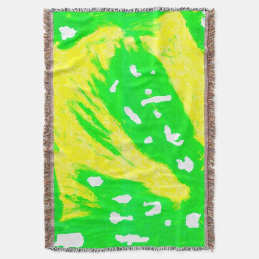 Happy Feiling Throw Blanket Deken (Voorkant Verticaal)