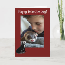 Happy Ferretine's Day Ferret Valentijn Feestdagen Kaart
