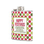 Happy Festivus Fun Flask ©NHC Heupfles (Links)
