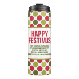 Happy Festivus Travel Mug/Thermal Tumbler ©NHC Thermosbeker