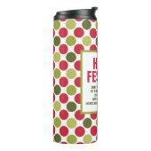 Happy Festivus Travel Mug/Thermal Tumbler ©NHC Thermosbeker (Gedraaid links)