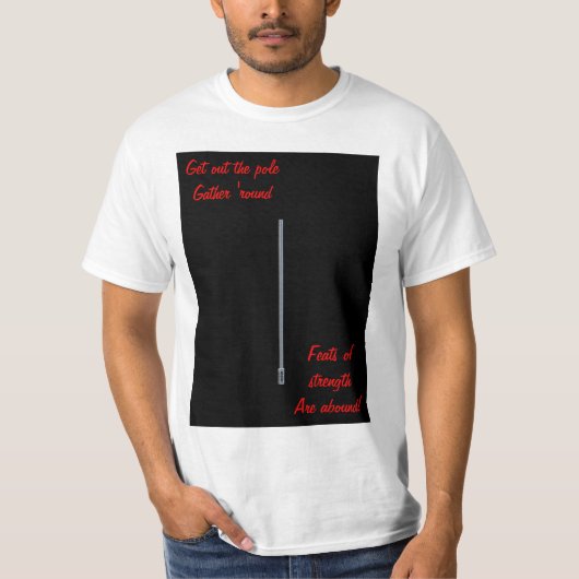Happy Festivuspaal grappig humoristisch met pool T-shirt (Voorkant)