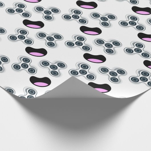 Happy Fidget Spinner Cadeaupapier (Hoek)