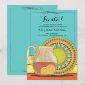 Happy Fiesta Party Invitation Kaart (Voorkant / Achterkant)