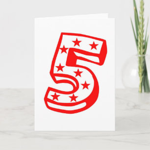 Happy Fifth 5 Verjaardag Shirt Kaart