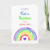 Happy Find a Rainbow Day | April 3rd  Kaart (Voorkant)