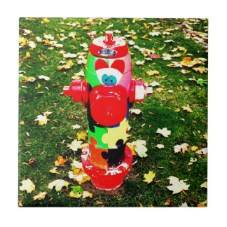 Happy Fire Hydrant Tegeltje