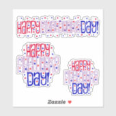 Happy Fireworks Day * Onafhankelijkheidsdag Sticker (Vel)