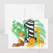 Happy First Birthday Baby! Briefkaart (Voorkant / Achterkant)