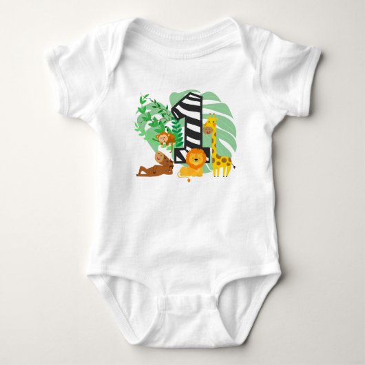 Happy First Birthday Baby! Romper (Voorkant)