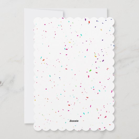 Happy First Birthday Feestdagenkaart (Achterkant)