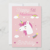 Happy First Birthday Kaart (Voorkant)