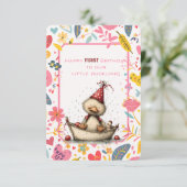 Happy First Birthday Our Little Duckling Kaart (Staand voorkant)