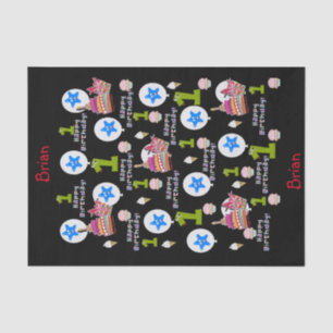 Happy First Birthday Tissue Paper #1 Tissuepapier