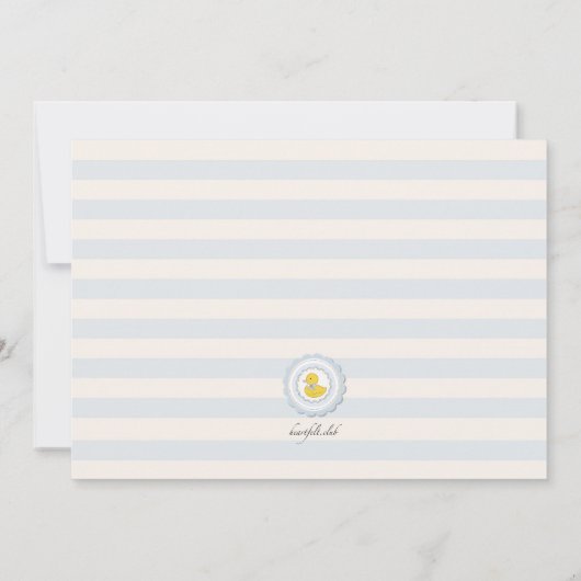 Happy First Birthday Uitnodiging (Achterkant)