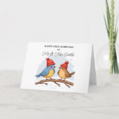 Happy First Christmas als meneer en mevrouw – Scha Kaart (Voorkant)