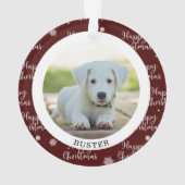 Happy First Christmas Custom Photo Ornament (achterkant)