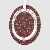 Happy First Christmas Custom Photo Ornament (voorkant)