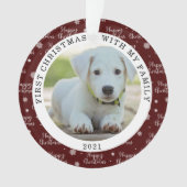 Happy First Christmas Custom Photo Ornament (voorkant)