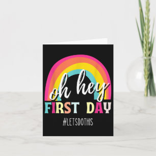 Happy First Day laat dit welkomstwoord terugbrenge Kaart