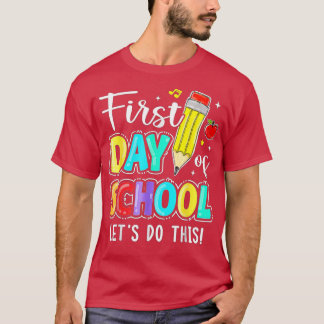 Happy First Day laat dit welkomstwoord terugbrenge T-shirt