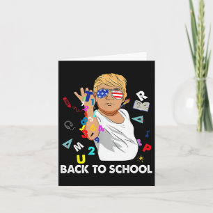 Happy First Day-leraar Trump gaat naar school Kaart