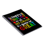 Happy First Day of First Grade Notitieboek (Rechterzijde)