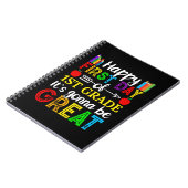 Happy First Day of First Grade Notitieboek (Linkerzijde)