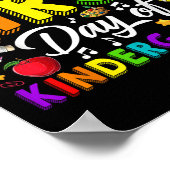 Happy First Day Of Kindergarten Back To School Boy Poster (Hoek)