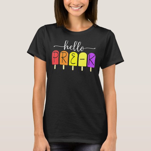 Happy First Day of Pre K Back to School Teacher 10 T-shirt (Voorkant)