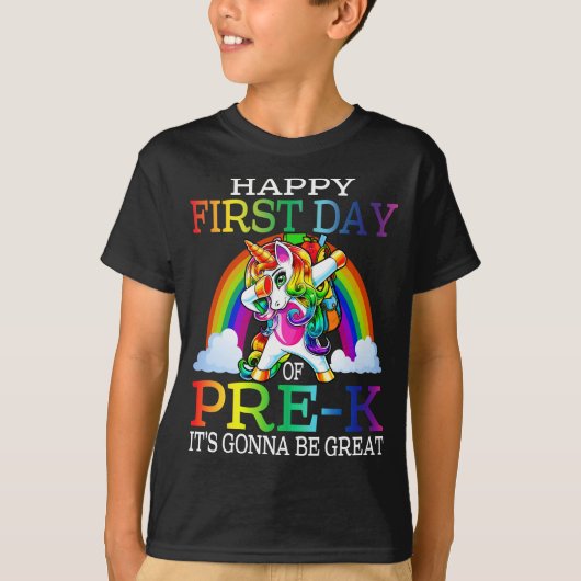 Happy First Day of Pre-K T-shirt (Voorkant)