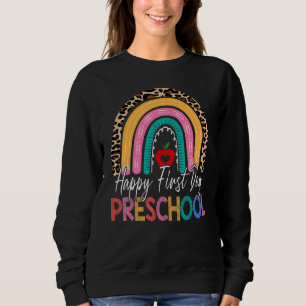 Happy First Day Of Preschool Teacher Back To Schoo Trui