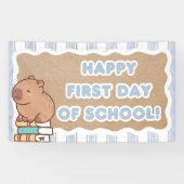 Happy First Day of School Banner Pre=K Capybara (Horizontaal)