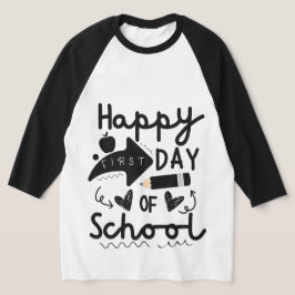 Happy First Day of School, Leraren Leerlingen Kind T-shirt
