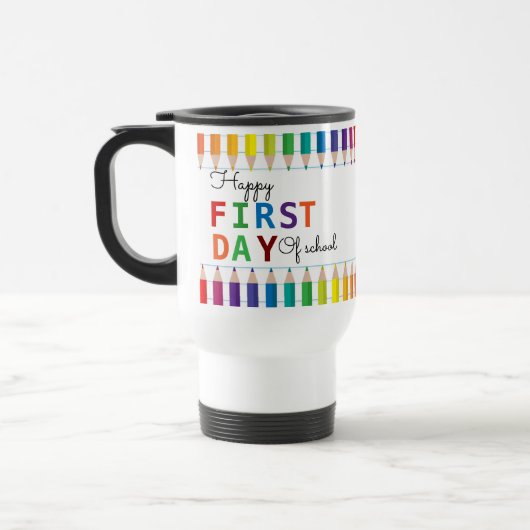 Happy First Day of School Mok - Leuk Terug naar Sc (Links)