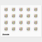 Happy First Day of School  Ronde Sticker (Vel)