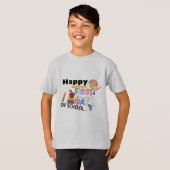 Happy First Day of School - Schattige Terug naar S T-shirt (Voorkant volledig)