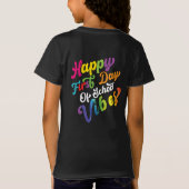 Happy First Day of School Vibes T-shirt (Achterkant)