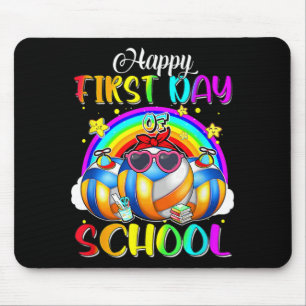 Happy First Day of School Volleyball Rainbow Happy Muismat