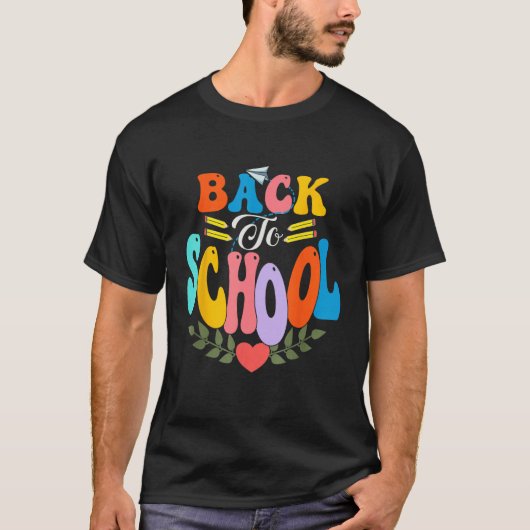 Happy First Day Of School Welcome Back To School S T-shirt (Voorkant)
