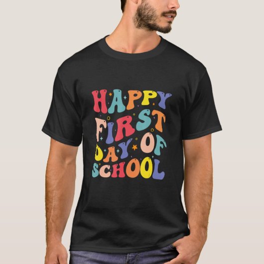Happy First Day of School  Welcome Back To School T-shirt (Voorkant)