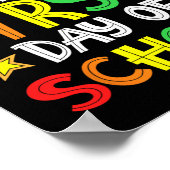 Happy First Day Of School Welcome Byck To School  Poster (Hoek)