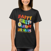 Happy First Day Of Second 2nd Grade Groovy Teacher T-shirt (Voorkant)
