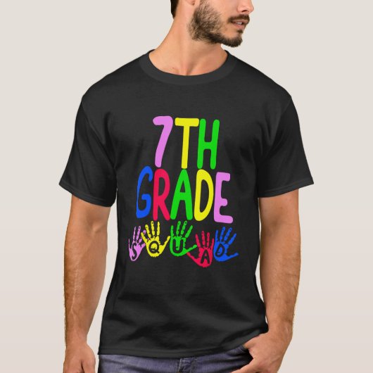 Happy First Day Of Seventh 7th Squad Grade Teacher T-shirt (Voorkant)