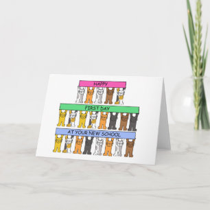 Happy First Day op je nieuwe school Kaart