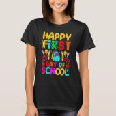 Happy First Day School Welcome Back To School Cute T-shirt (Voorkant)