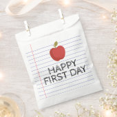 Happy First Day Terug naar school Apple Teacher Bedankzakje (Geknipt)