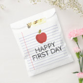 Happy First Day Terug naar school Apple Teacher Bedankzakje (Gezegeld)